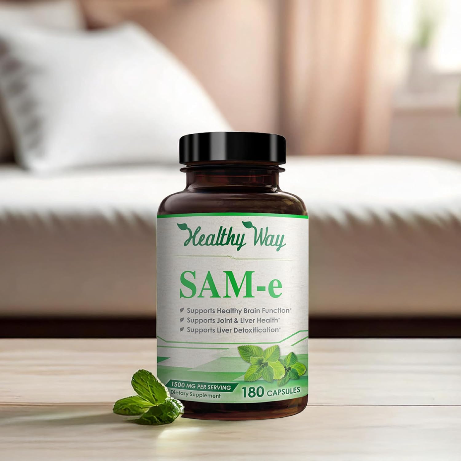 HealthyWayRx 1500mg SAM-e Supplement - S-Adenosyl-L-Methionine Capsules for Brain, Liver & Mood Support (60 Servings) - görsel 7