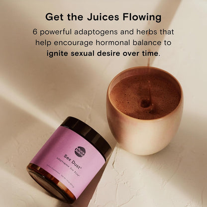 Moon Juice Sex Dust - Adaptogenic Libido Support for Women - Maca Root Powder, Shatavari & Epimedium for Hormone Balance, Mood & Creative Energy - Sugar & Caffeine-Free, 14 Servings