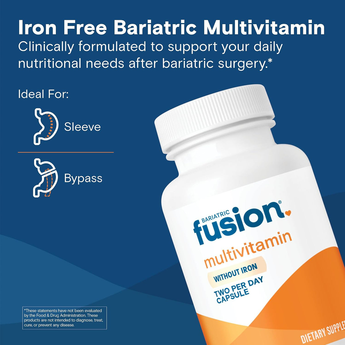 Bariatric Fusion Bariatric Multivitamin Without Iron – Post Bariatric Surgery Patients – Iron Free – 60 Capsules - görsel 2