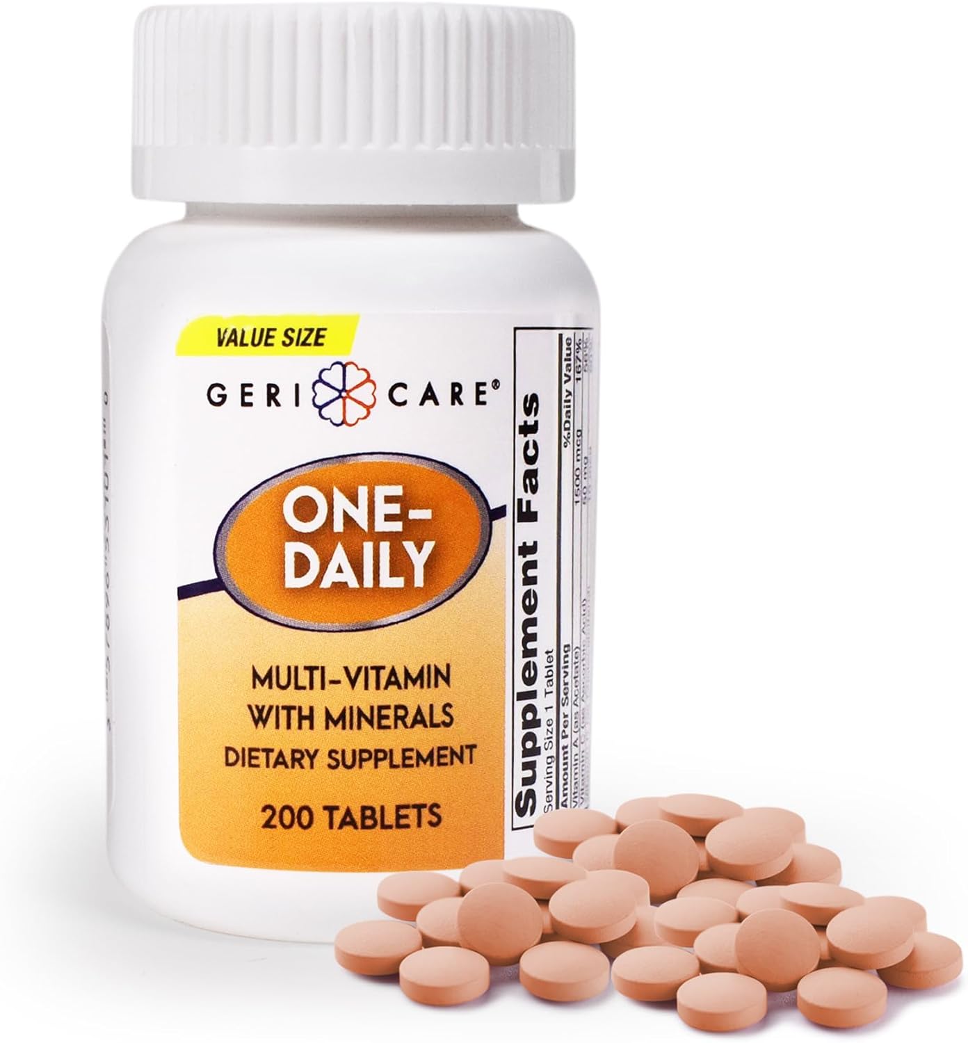 GeriCare One-Daily Multivitamins with Minerals for Men & Women (100 Tablets) - görsel 9