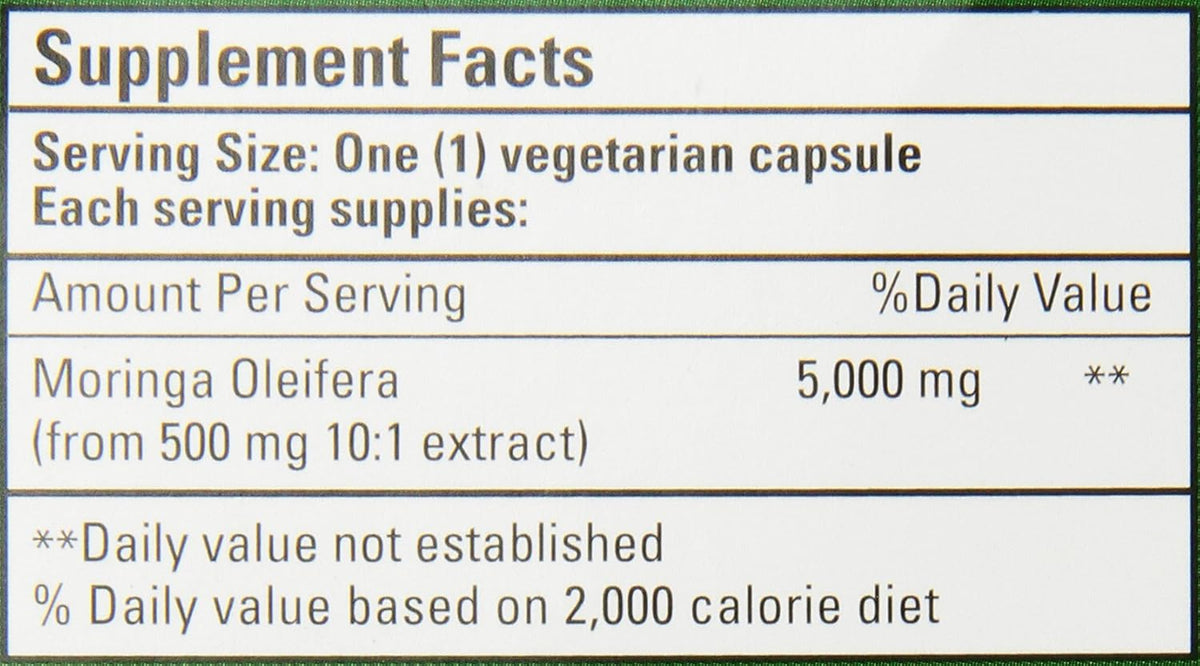 Bio Nutrition Moringa Super Food Vegi-Caps, 90 Count - görsel 4