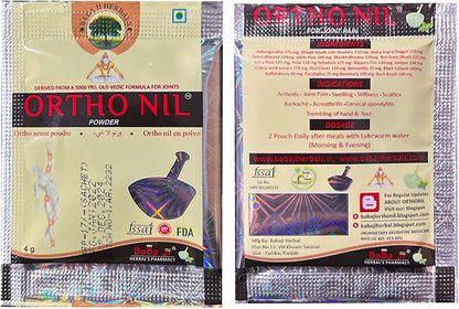 Babaji Herbals Ortho Nil Powder (20 Sachets, 4g Each)