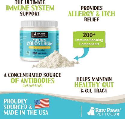 Raw Paws Bovine Colostrum for Dogs and Cats, 142g