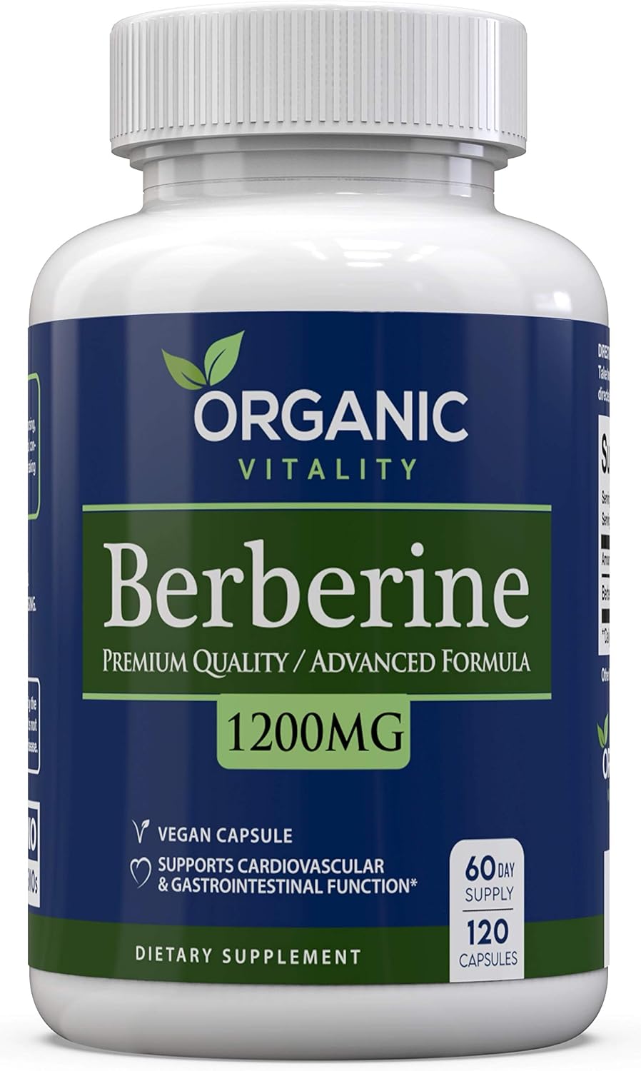 Berberine HCL Supplement - 1200mg per Serving - 120 Vegan Capsules - görsel 1