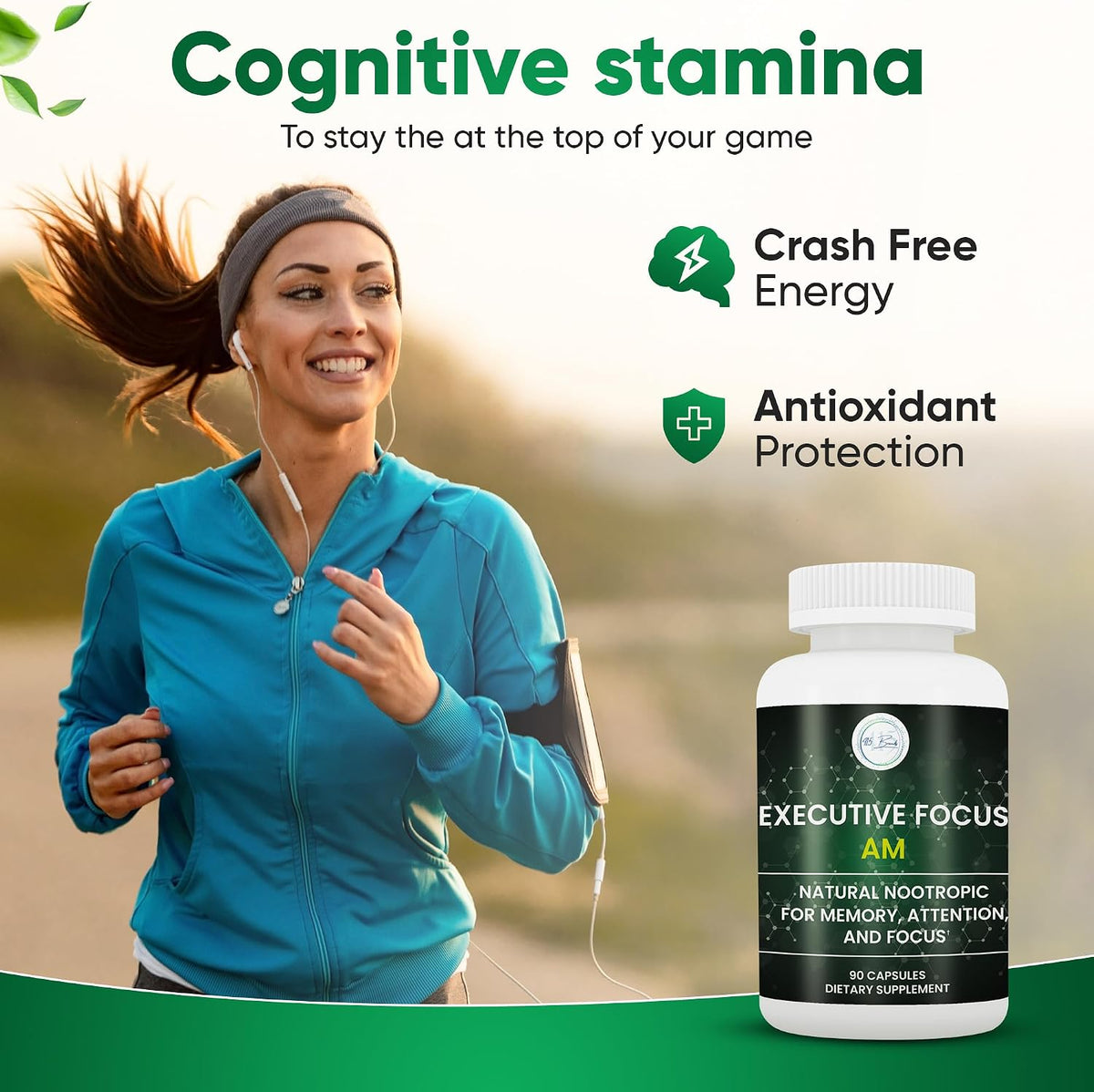 Executive Focus AM Nootropic Brain Supplement for Memory and Focus - görsel 2