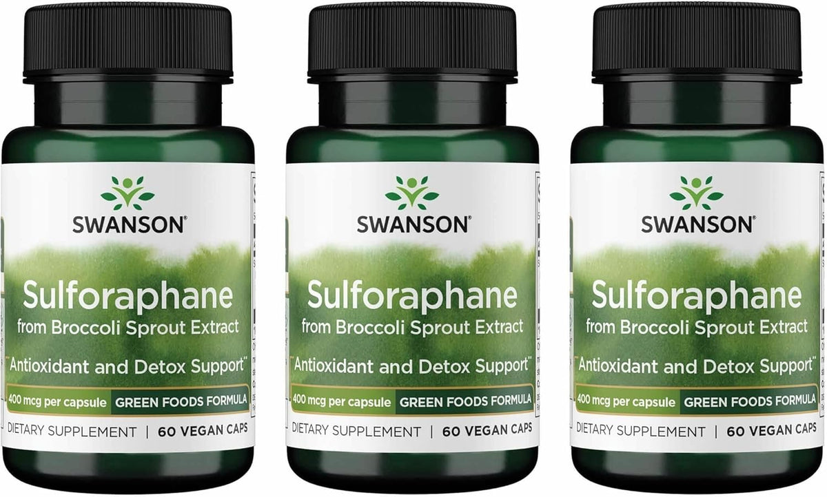 Swanson Sulforaphane Broccoli Sprout Extract - 400 mcg, 60 Veggie Capsules - görsel 9