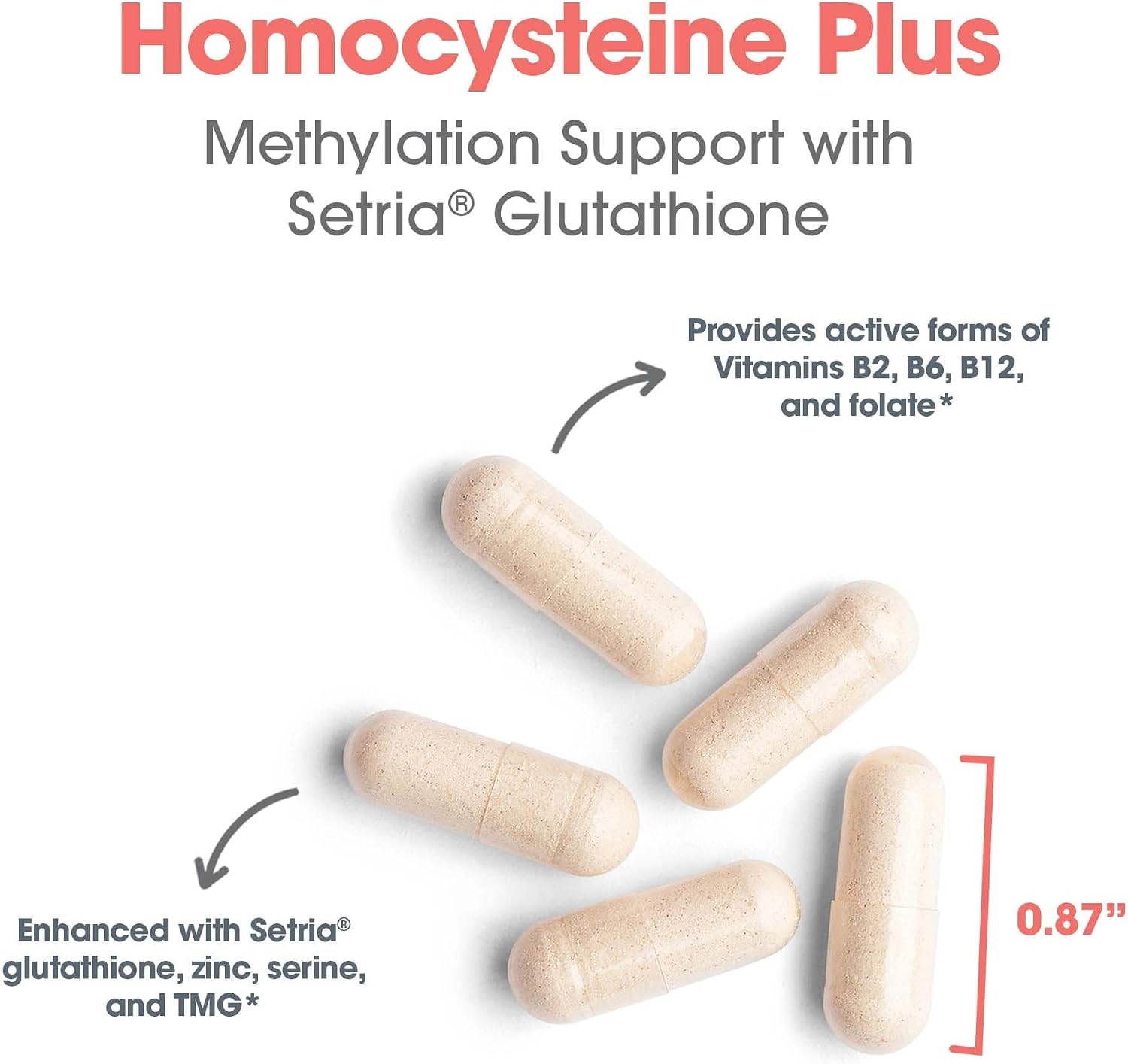 ARG Homocysteine Plus – Methylated B Vitamin Complex with Glutathione - görsel 5