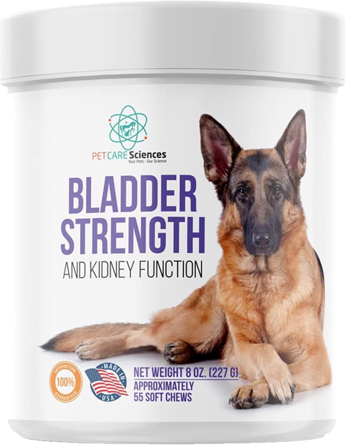PET CARE Sciences Dog Incontinence Supplement – Bladder Control for Dogs, 55 Soft Chews - görsel 1