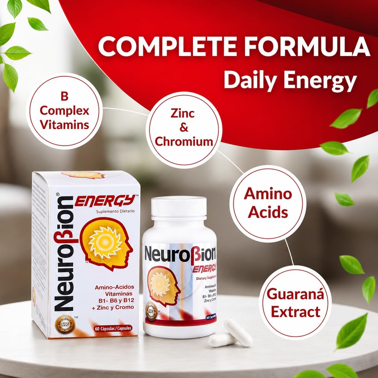 Neurobion Energy B-Complex Capsules – 60 Capsules - görsel 7