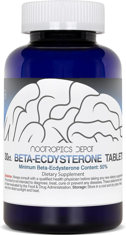 Nootropics Depot Beta Ecdysterone 50% Capsules (500mg, 30 Count)