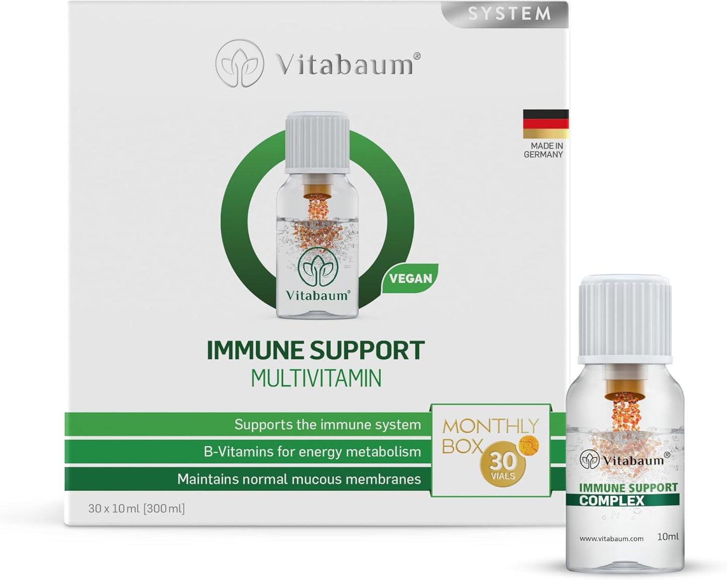 Vitabaum® Immune Support Multivitamin – Liquid Twist and Mix System – 30 Vials - görsel 1