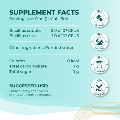 Gut Shields Liquid Spore Probiotic for Women and Men – Digestive and Immune Support