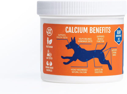 Prymal Pets Eggshell Calcium for Pets – Natural, Ultra-Pure Egg Shell Mineral Powder for Dogs and Cats – 340 g