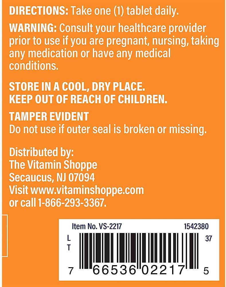 The Vitamin Shoppe GABA 750MG (Gamma-Aminobutyric Acid), Supports Relaxation, (90 Tablets) - görsel 3