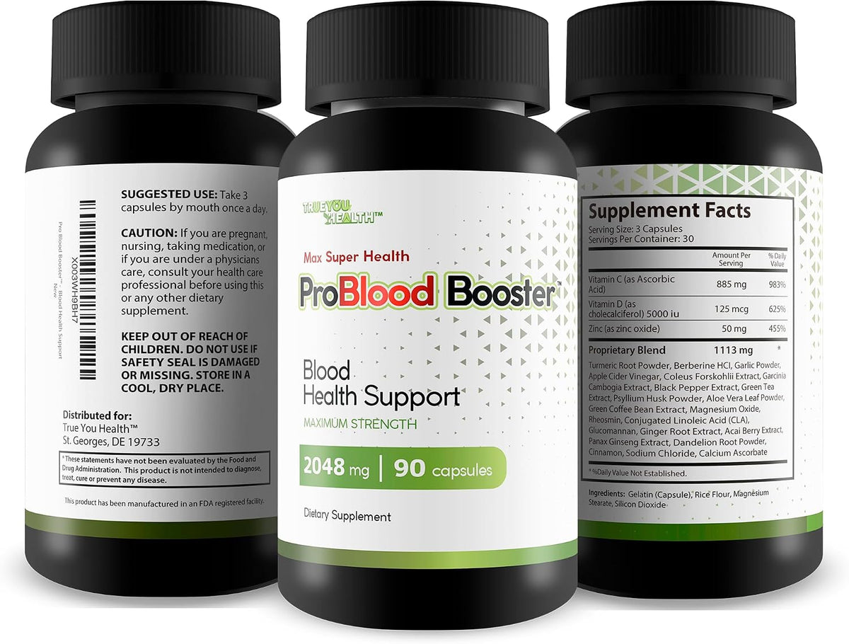 Max Super Health Pro Blood Booster – Blood Health Support Supplement - görsel 4