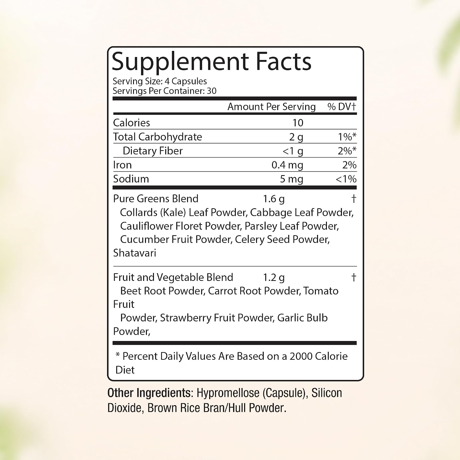 Nature’s Superfuel – Fruits & Veggies Capsules for Men & Women - görsel 5