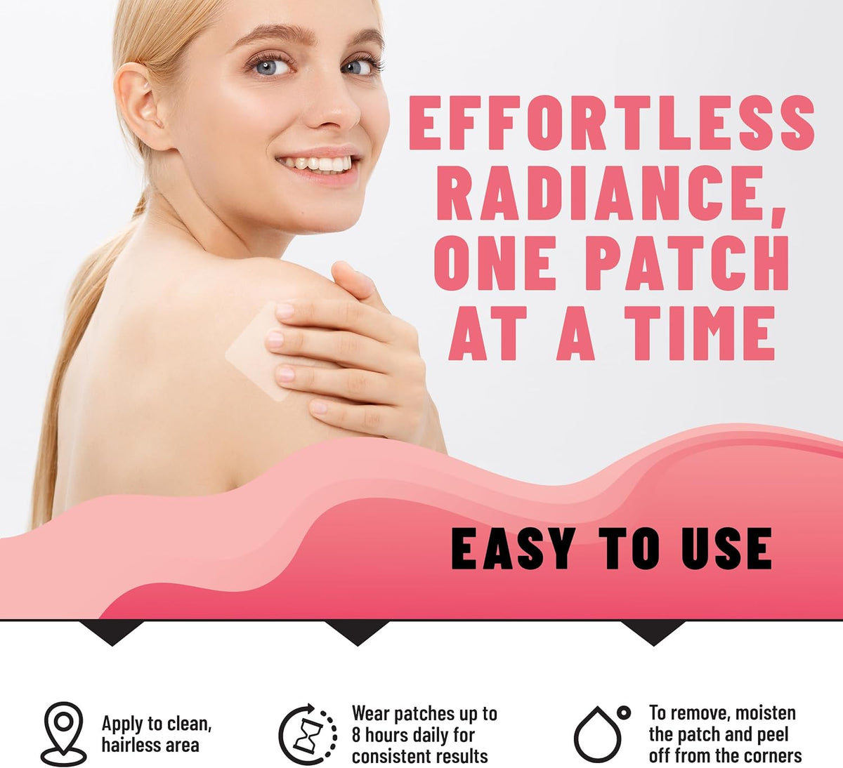 TOLEVITA Biotin Patches – 36 Patches | 7.5 mg Biotin with Essential Vitamins & Minerals for Hair, Skin & Nails - görsel 5
