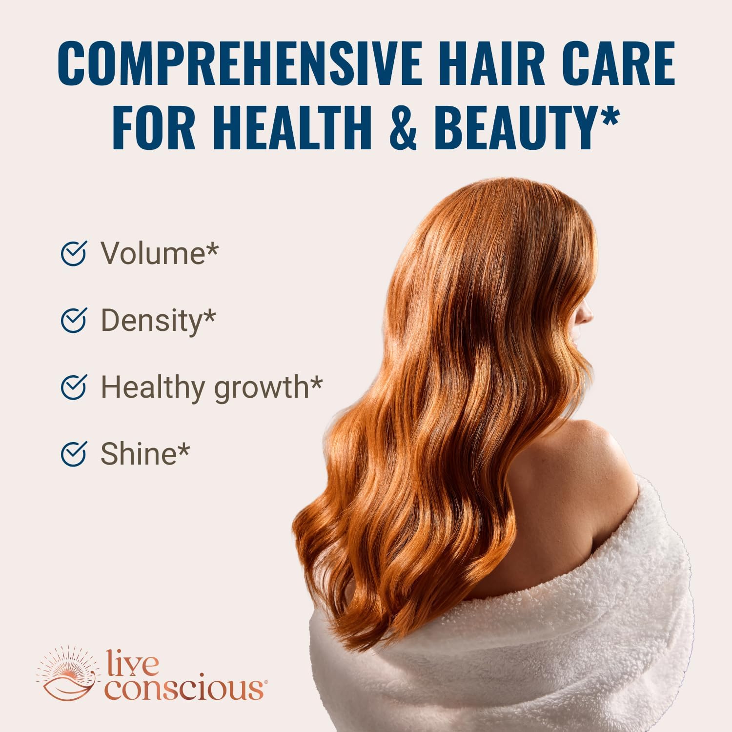 Hair La Vie Live Conscious Clinical Formula Hair Supplements with Biotin and Saw Palmetto - For Healthy Hair and General Wellbeing (Pack of 2) - görsel 2