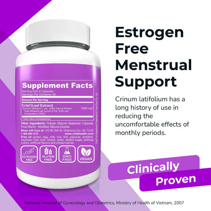 CRILA Oestrogen-Free Ovarian Support & Menstrual Cycle Regulation – 2 Month Supply