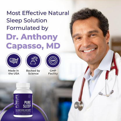 Pure Sleep Supplement - Doctor Formulated - 120 Vegan Capsules