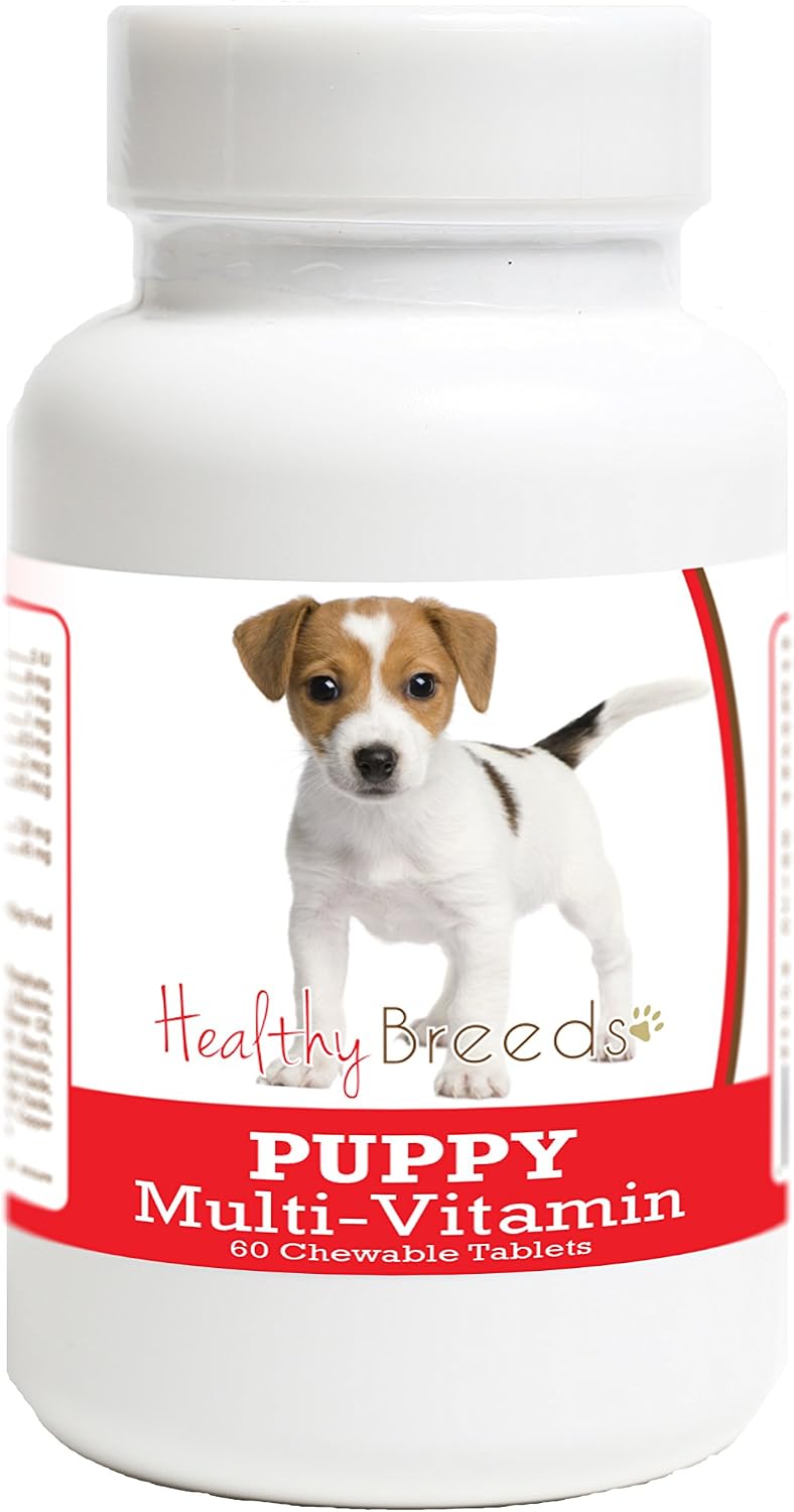 Healthy Breeds Jack Russell Terrier Puppy Dog Multivitamin Tablets, 60 Tablets - görsel 1