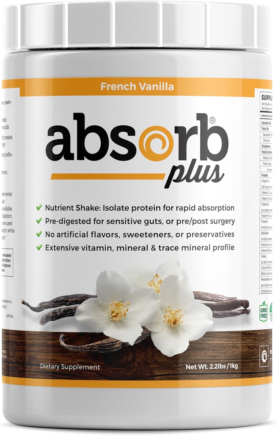 Absorb Plus Isolate Protein - French Vanilla (1 kg) - görsel 1