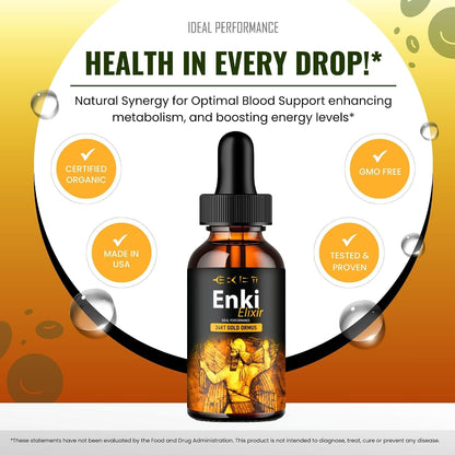 Enki Elixir Drops – Liquid Food Supplement (2-Pack)