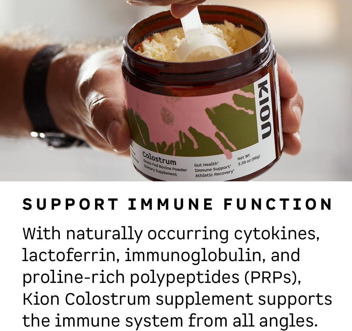 Kion Colostrum | Grass-Fed Bovine | Gut Health and Immune Support | 30 Servings - görsel 4