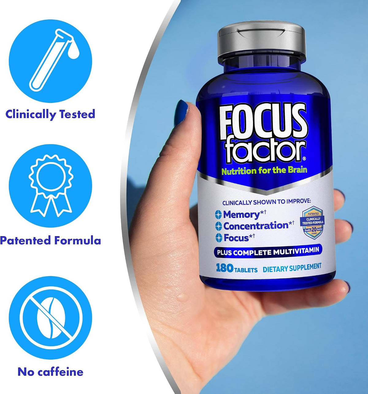 Focus Factor Original Brain Supplement Multivitamin - görsel 4