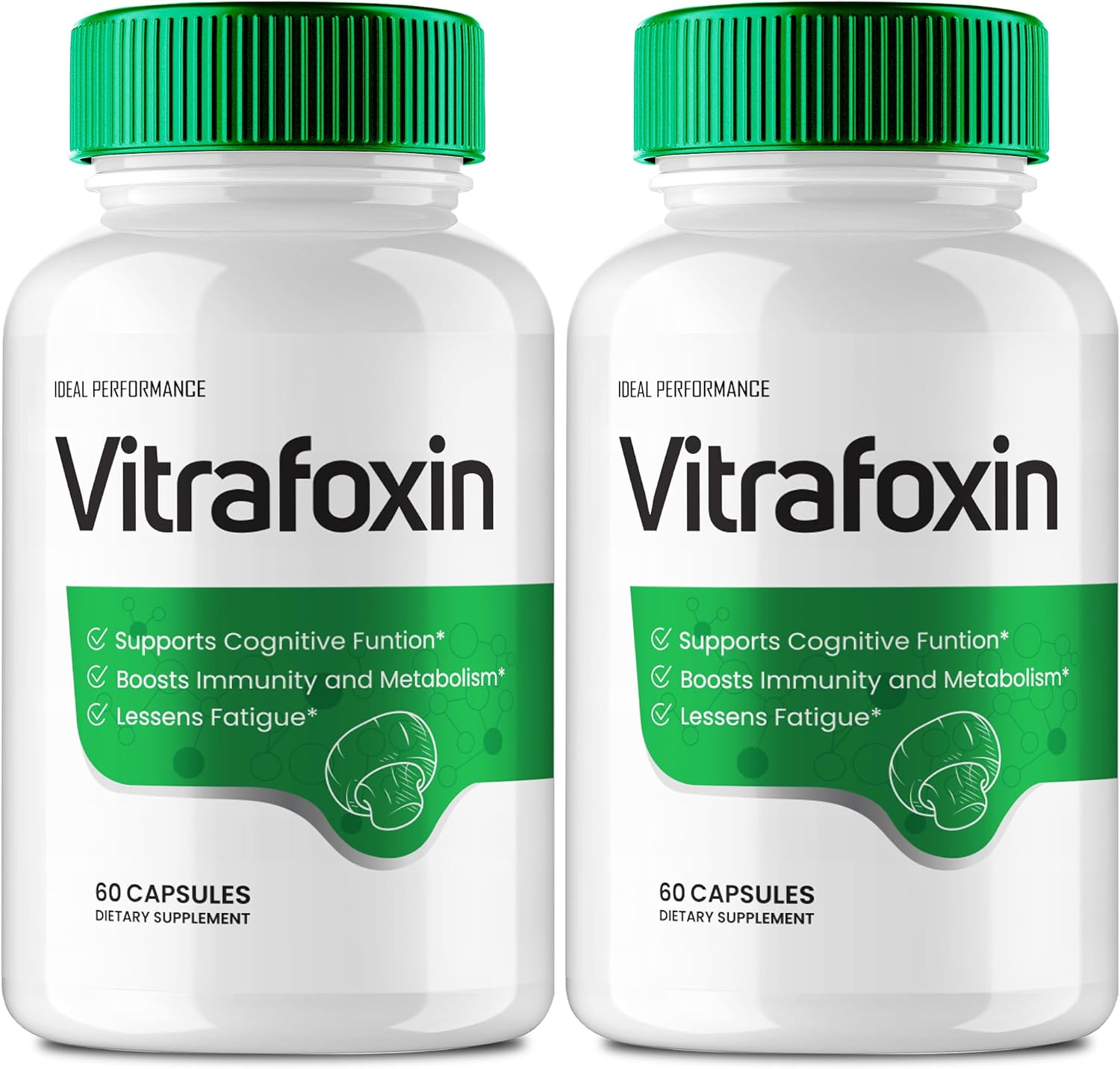 IDEAL PERFORMANCE Vitrafoxin Capsules – Maximum Strength Nootropics for Nerve and Brain Health, All-Natural Formula (Pack of 2) - görsel 1