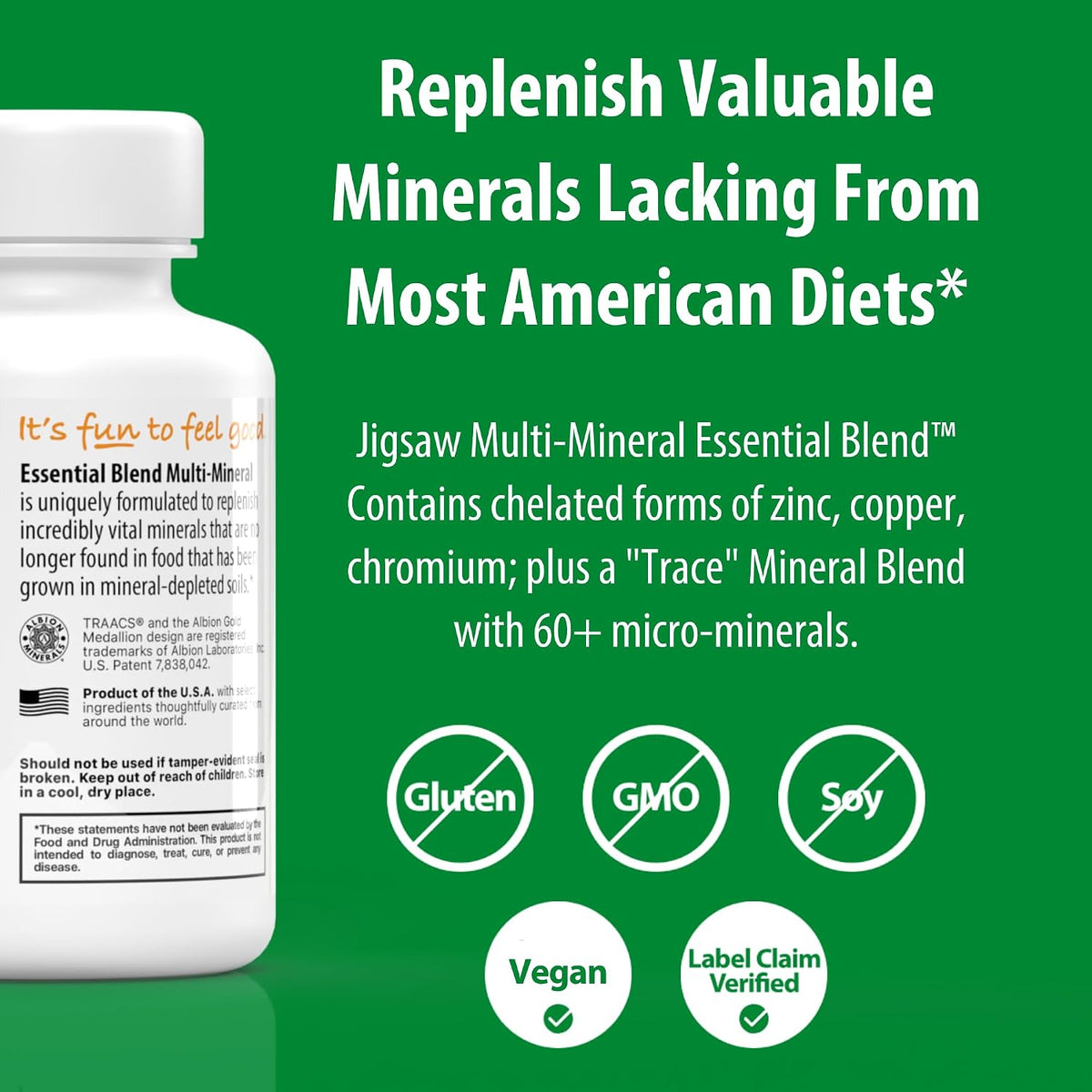 Jigsaw Health Multi-Mineral Essential Blend - 90 Capsules - görsel 3