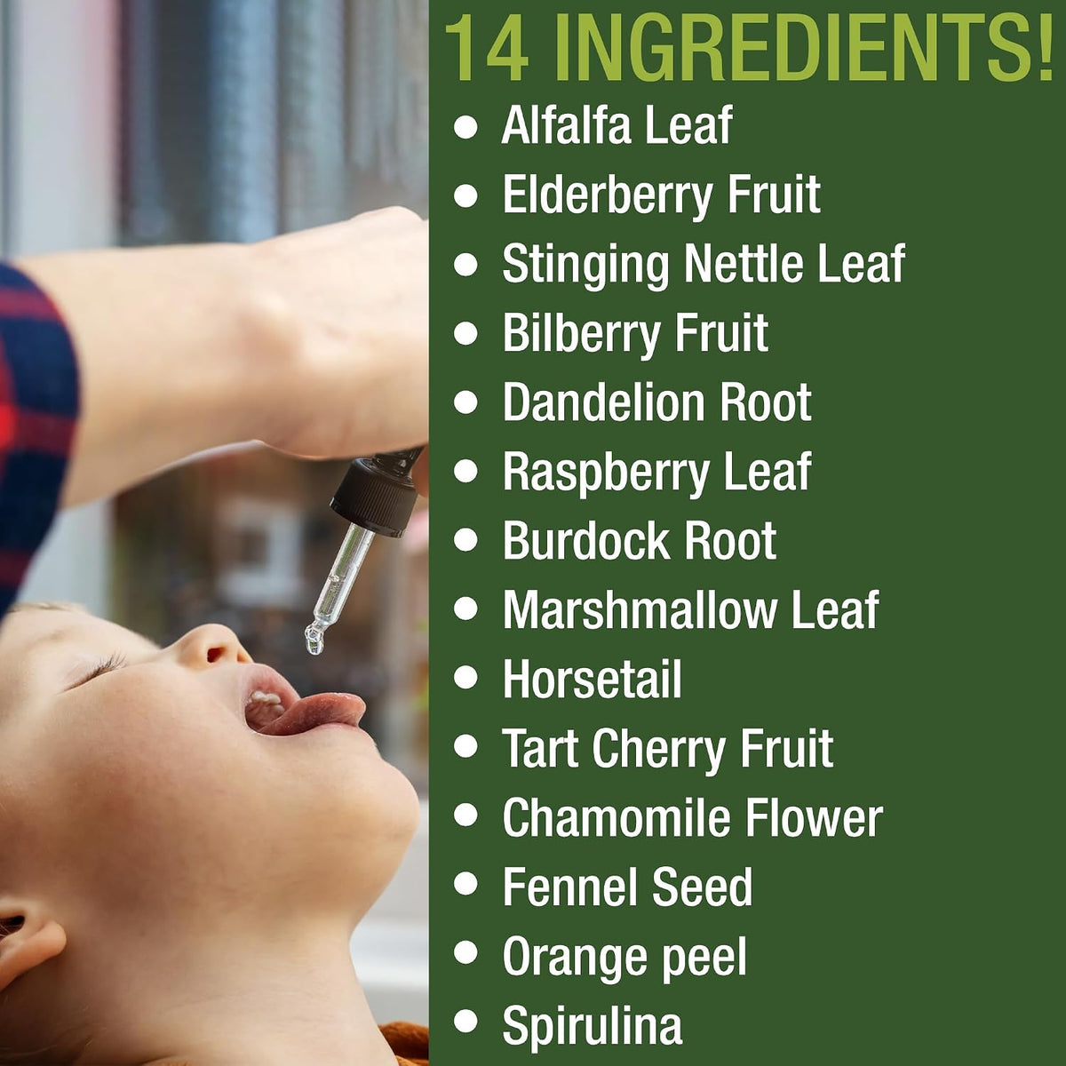 Peak Performance Liquid Kids Herbal Multivitamin - Sugar Free 14-in-1 Vegan Drops - görsel 7