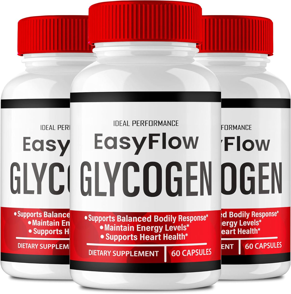 Easy Flow Glycogen Support Capsules - Official Formula Glycogen Support EasyFlow Capsules, Maximum Strength, Glyco Optimiser for Overall Health (3 Pack) - görsel 1