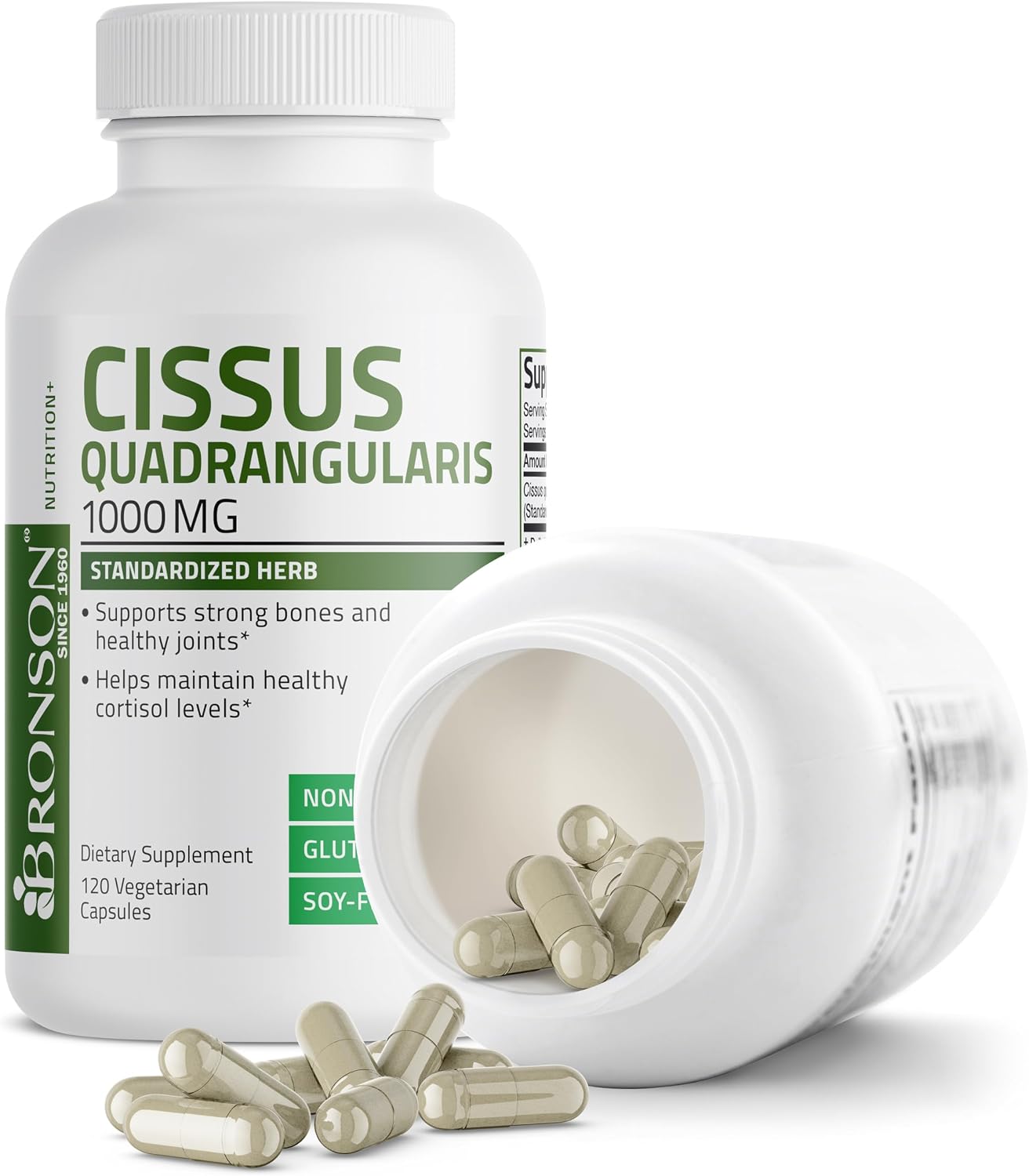 Bronson Cissus Quadrangularis Extract 1000 mg - Non-GM, 120 Vegetarian Capsules - görsel 5