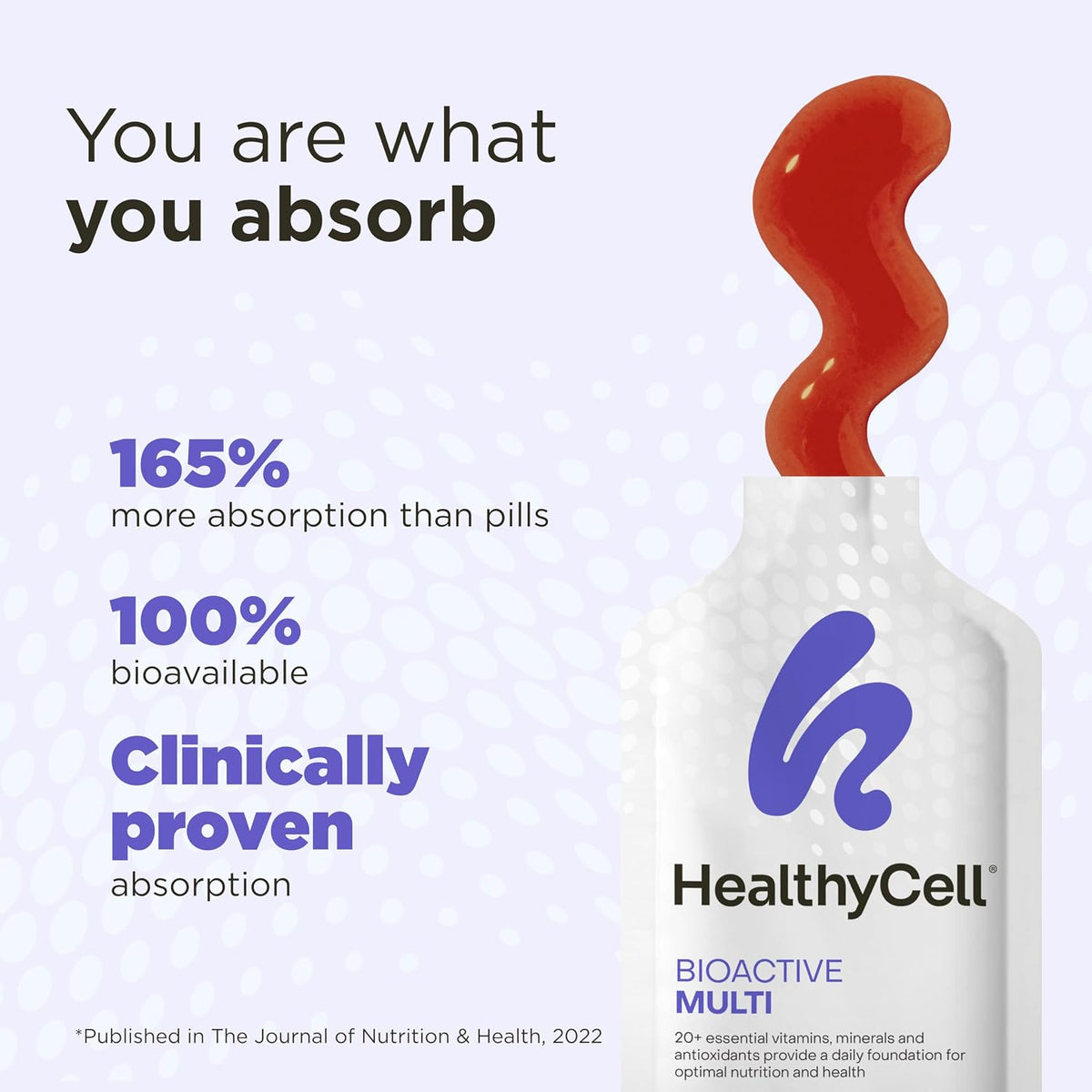 Healthycell Bioactive Daily Liquid Multivitamin – 30 Gel Packs - görsel 3