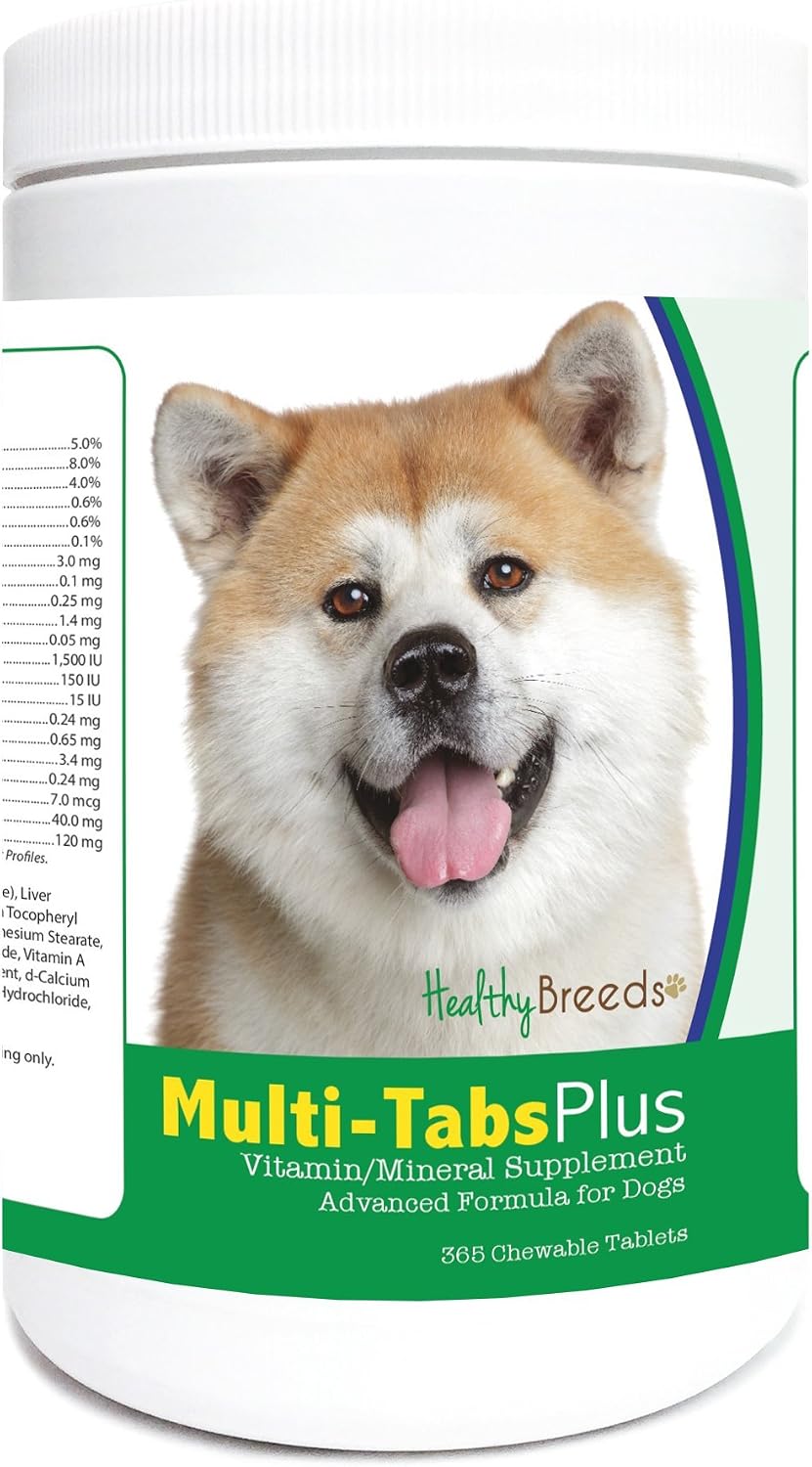 Healthy Breeds Akita Multi-Tabs Plus Chewable Tablets 365 Count - görsel 1