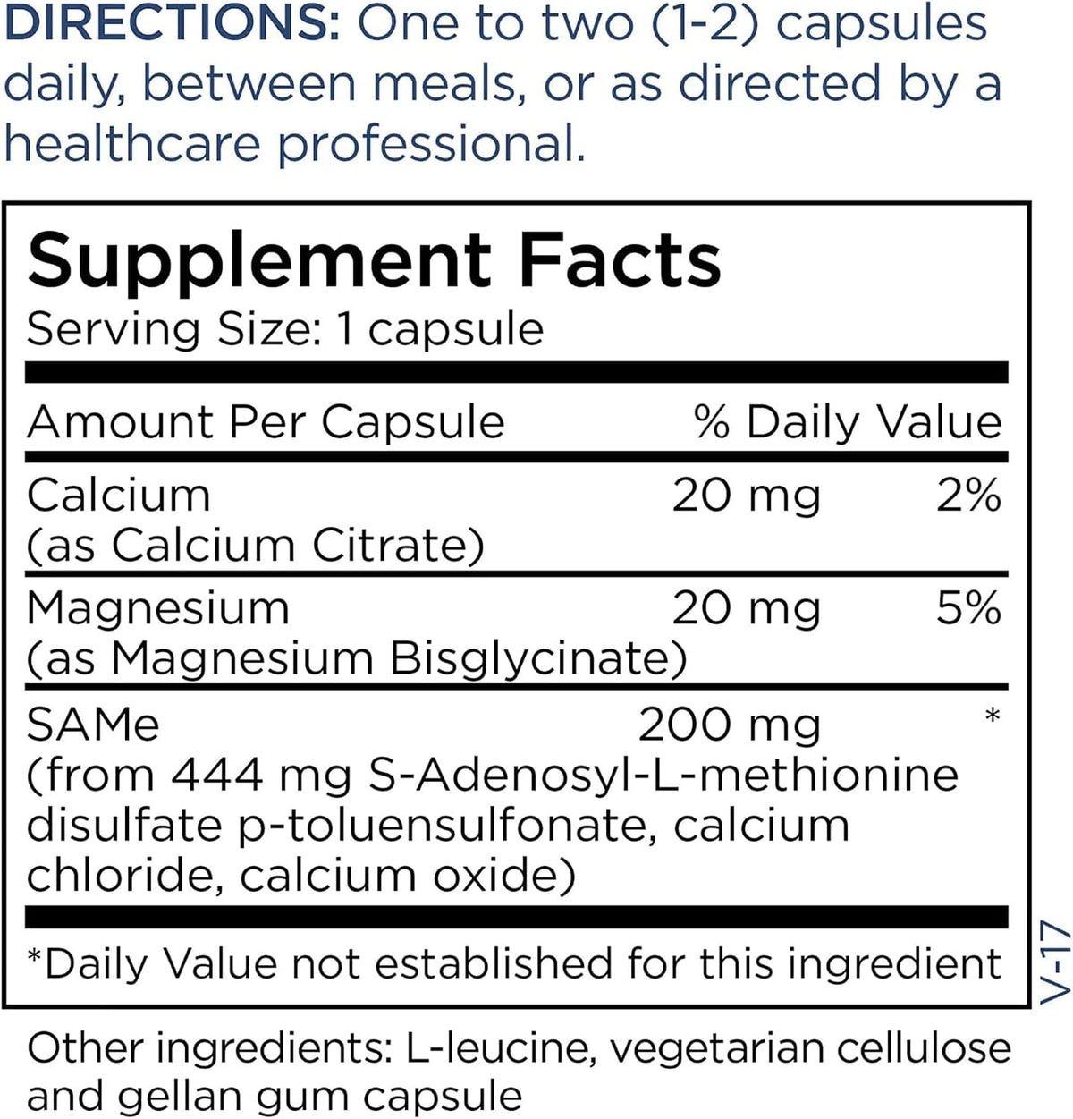 Metabolic Maintenance SAMe 200 mg – Methyl Donor – Supports Mood, Joint & Liver Health – Acid-Resistant Capsules – 60 Capsules - görsel 5