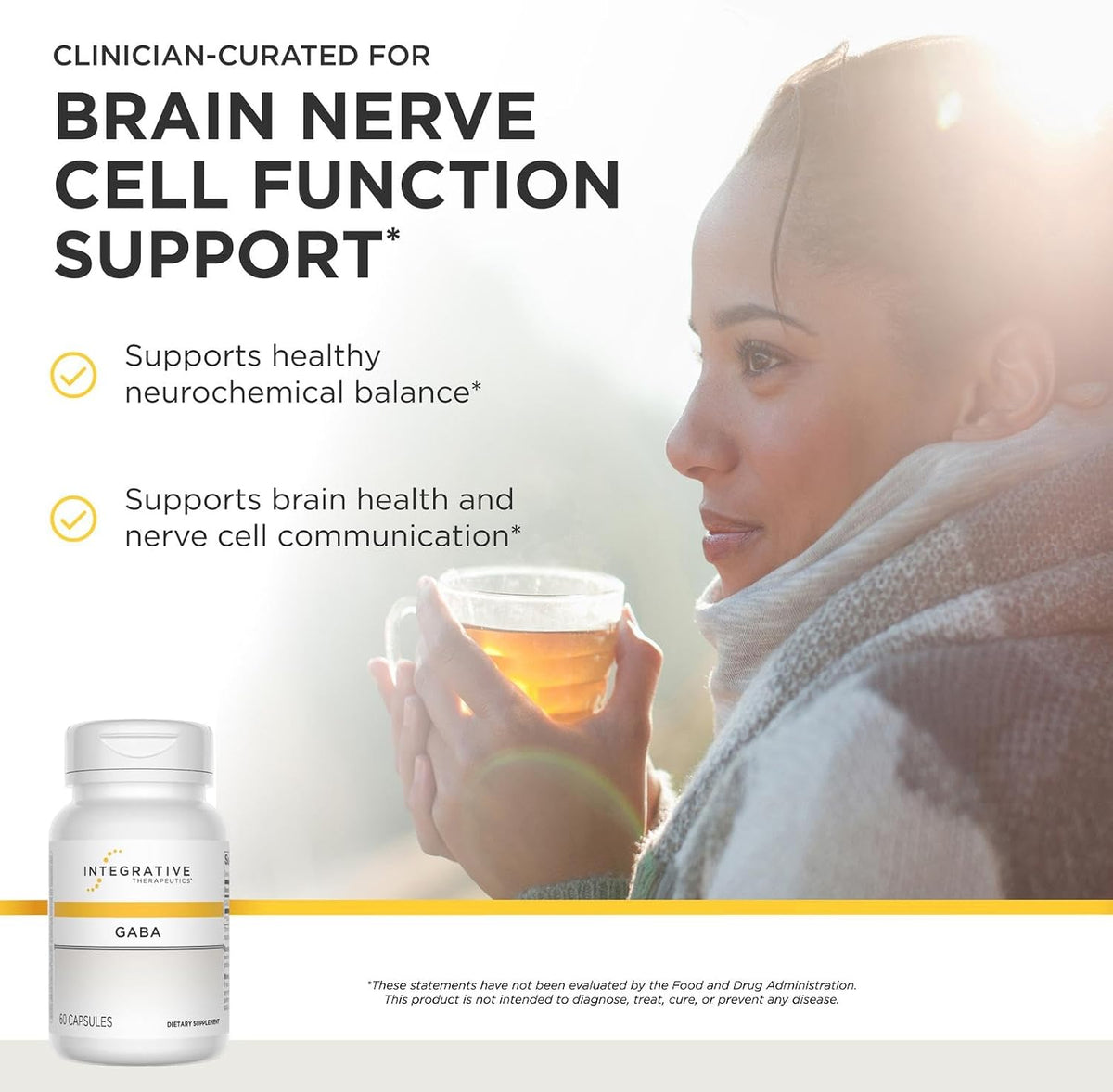 Integrative Therapeutics GABA, 60 Capsules - görsel 2