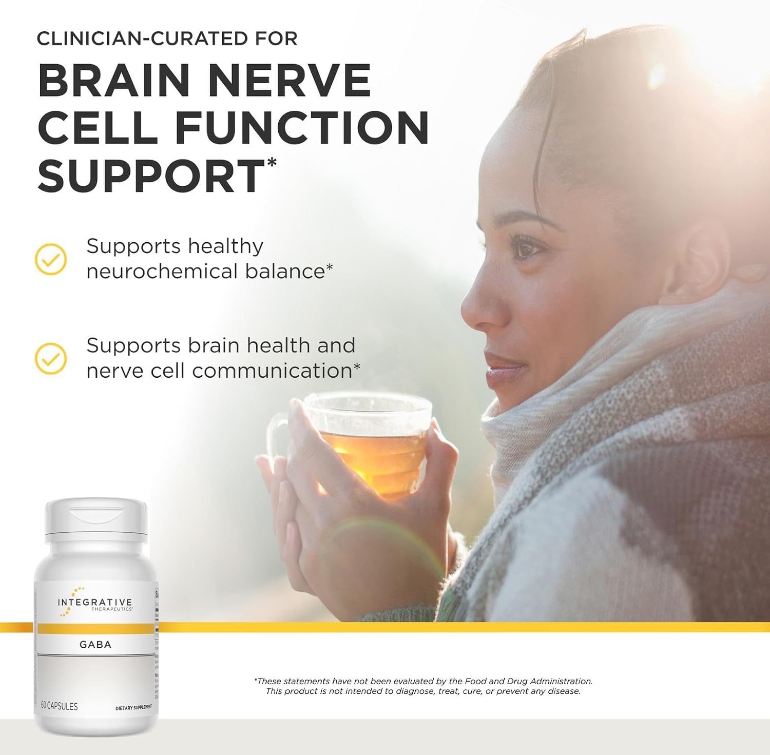 Integrative Therapeutics GABA, 60 Capsules - görsel 2