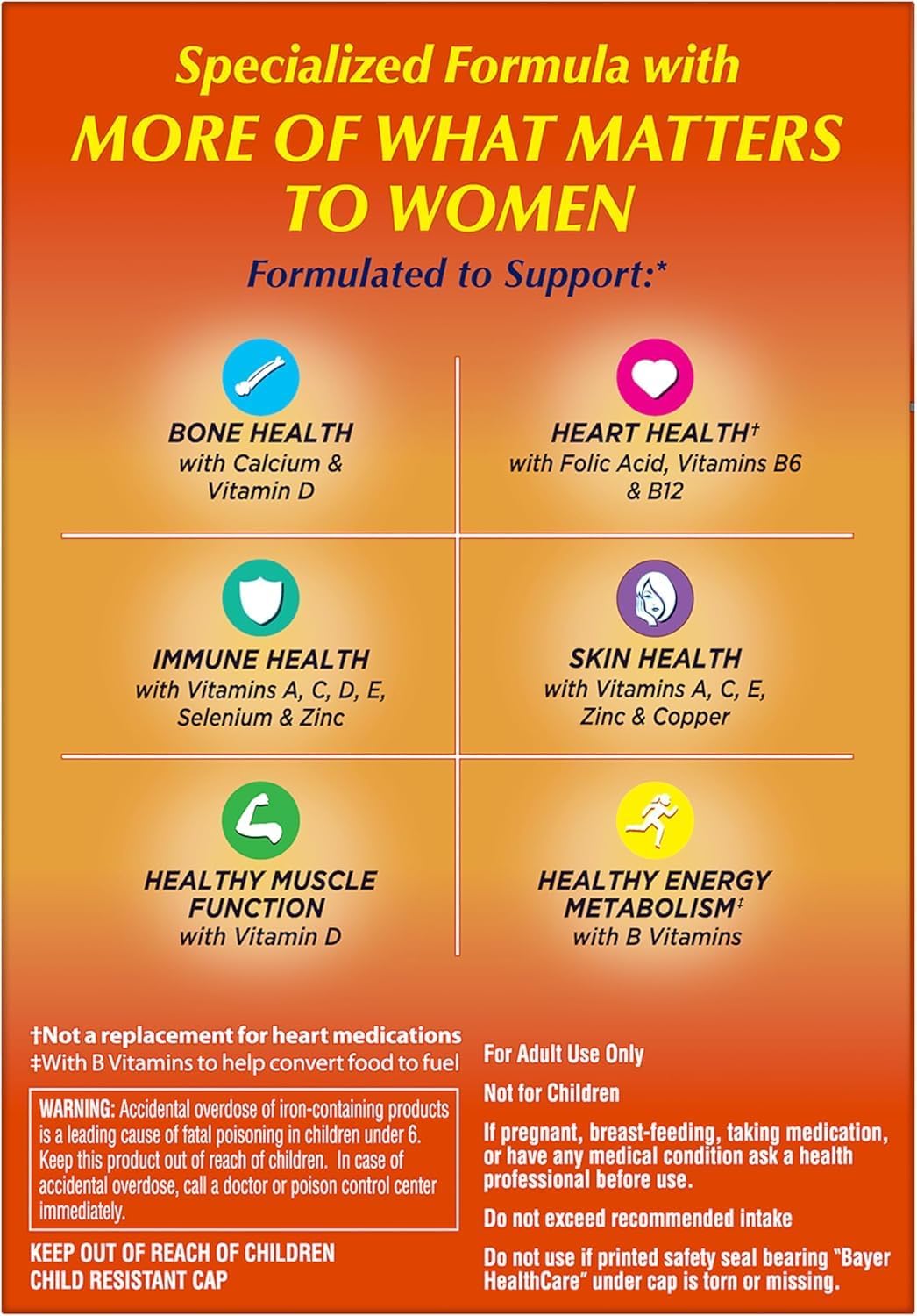 One-A-Day Women's Petites Complete Multivitamin, 160 Tablets - görsel 8