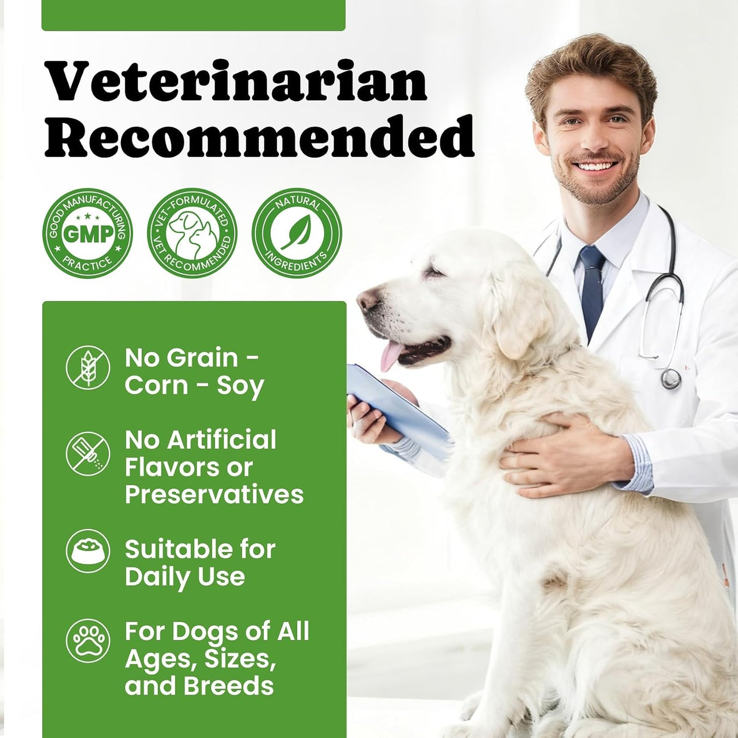 BuddyCheer Probiotics for Dogs - Supports Digestion, Skin and Breath - 180 Soft Chews - görsel 9