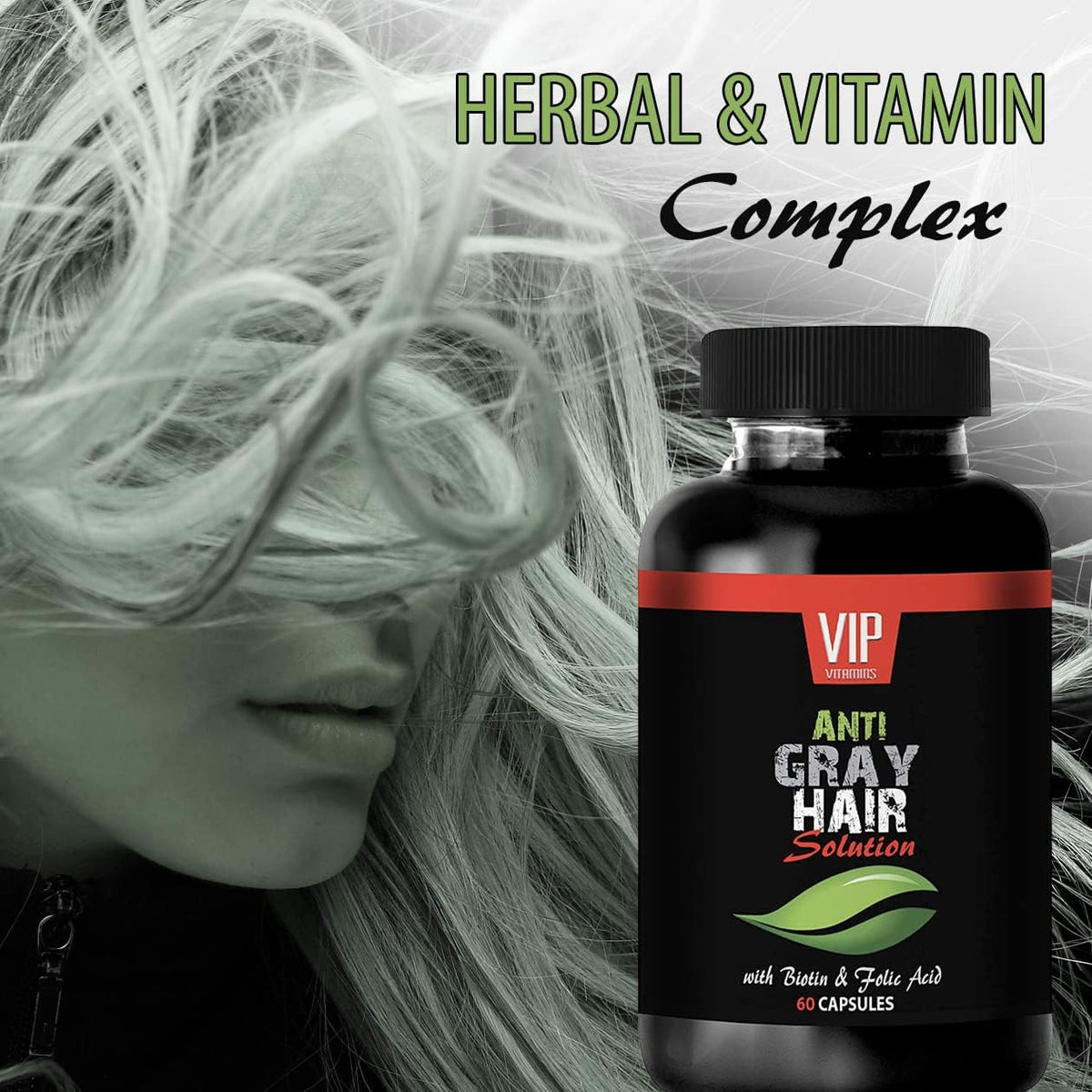 Rejuvenation Beauty Grey Hair Solution with Biotin & Folic Acid - görsel 7