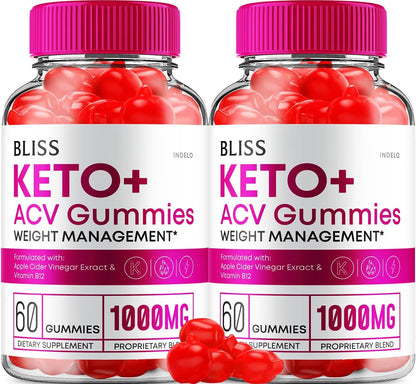 Bliss Keto ACV Gummies (120 Gummies, 2-Pack)