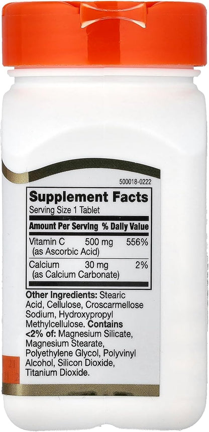 21st Century Vitamin C 500 mg Tablets, 110 Count