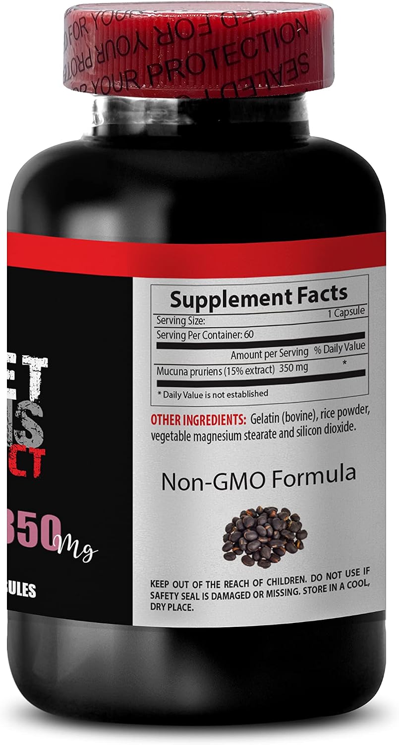 Mucuna Pruriens Extract - Velvet Bean Supplement - 120 Capsules - görsel 4