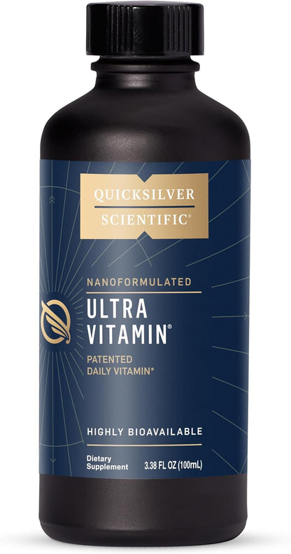 Quicksilver Scientific Liposomal Ultra Vitamin - Liquid Multivitamin with B Complex, Vitamins D, C, E, K, and Antioxidants (100 ml)