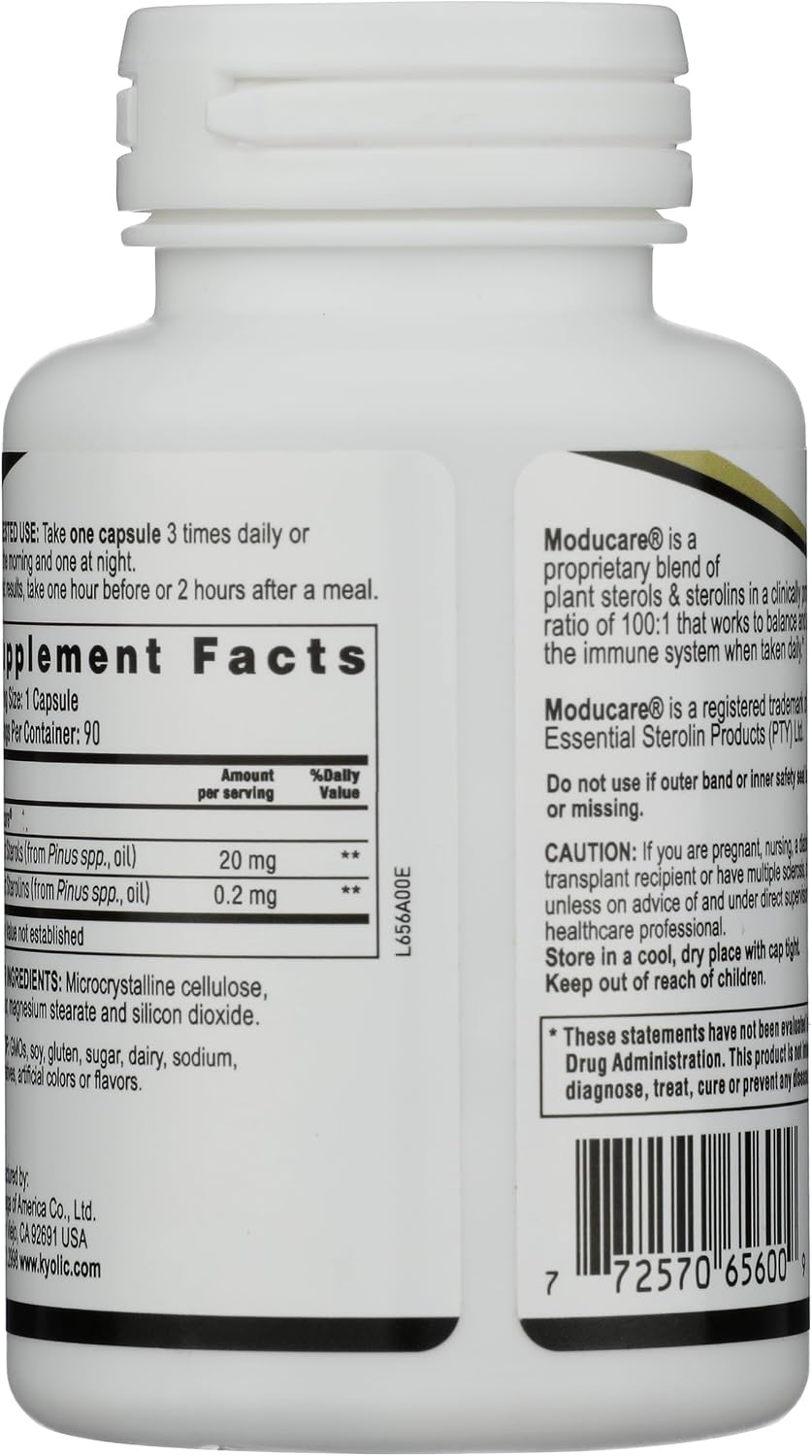 Kyolic Moducare Sterols - Plant Sterol Supplement, 90 VegiCaps - görsel 2