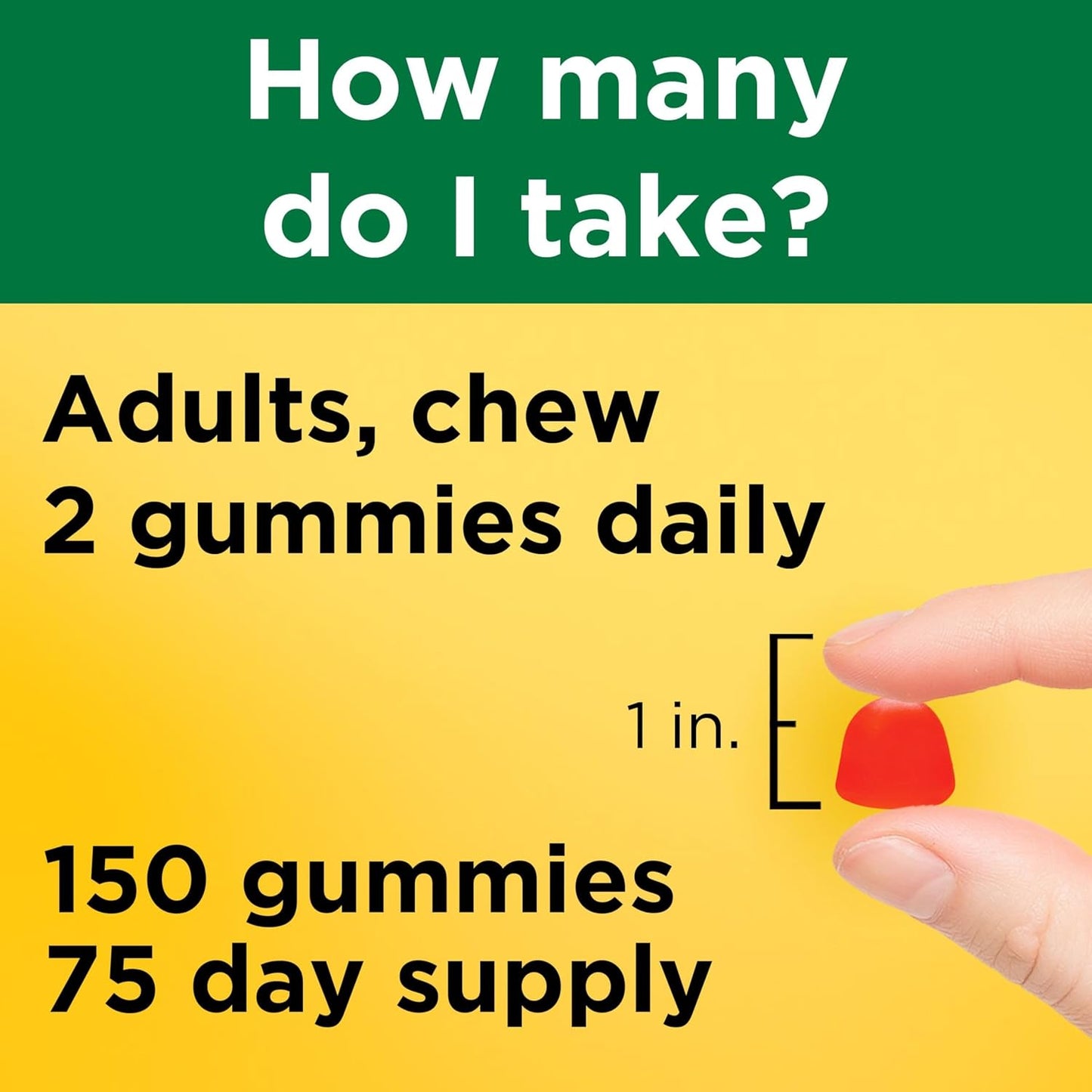 Nature Made Vitamin D3 5000 IU Gummies, Extra Strength, 150 Gummies - görsel 5