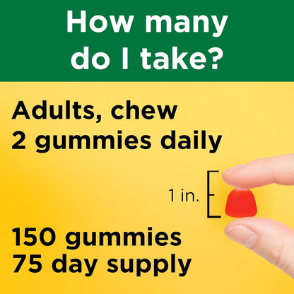 Nature Made Vitamin D3 5000 IU Gummies, Extra Strength, 150 Gummies