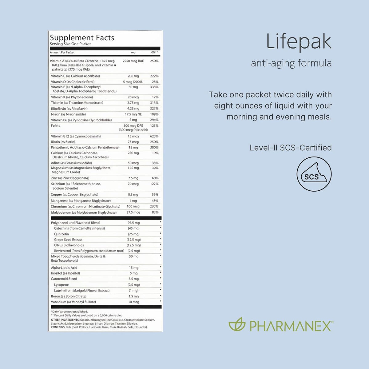 Pharmanex Nu Skin LifePak Advanced Nutritional Supplement for Adults | 60 Daily Packets | Ageing, Digestive, and Gut Health Formula with Essential Vitamins, Minerals, and Phytonutrients - görsel 7